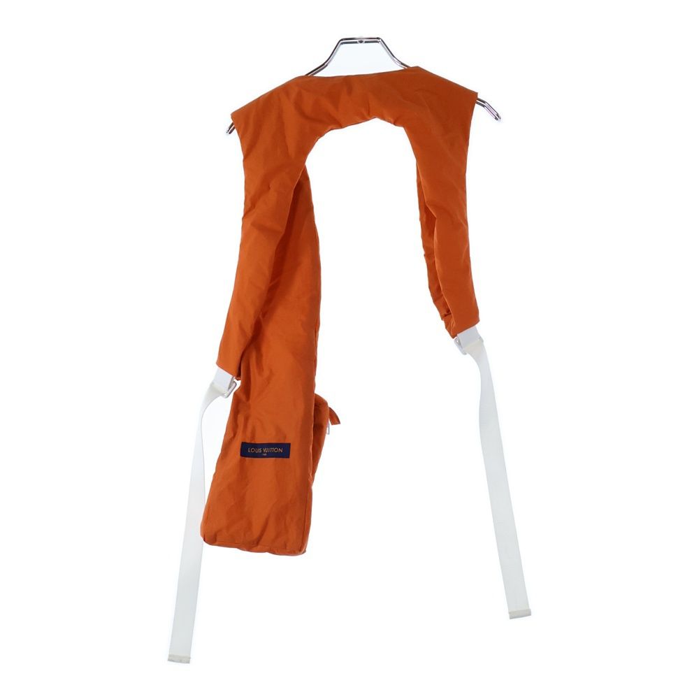 LOUIS VUITTON ルイヴィトン 19AW 3D ポケットアシンメトリーナイロンベスト オレンジ HHG02WNIS