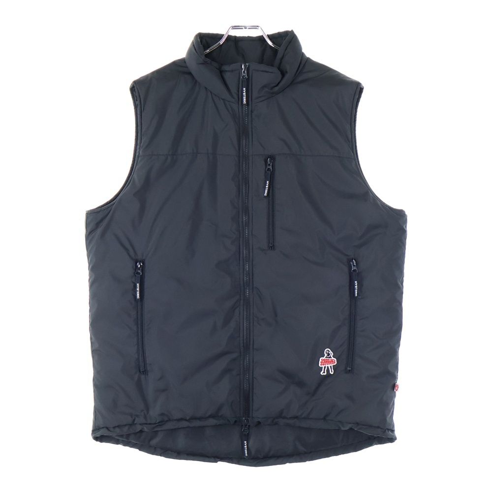 HYSTERIC GLAMOUR ヒステリックグラマー VIXEN GIRL ワッペン ミリタリーベスト ヴィクセンガール 中綿 ブラック 02243AV02