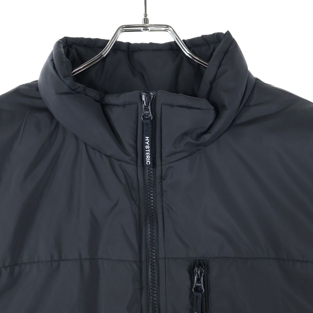 HYSTERIC GLAMOUR ヒステリックグラマー VIXEN GIRL ワッペン ミリタリーベスト ヴィクセンガール 中綿 ブラック 02243AV02 KANDAIZUMI_COM