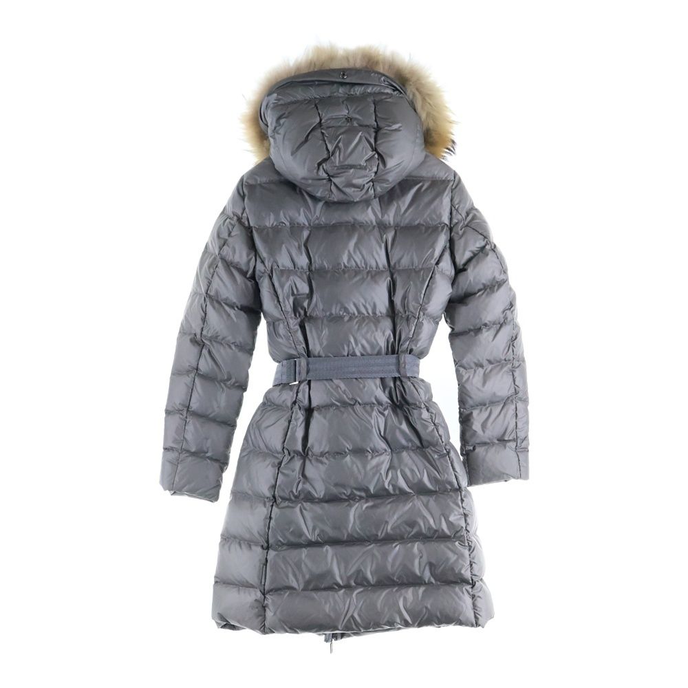 MONCLER モンクレール NANTESFUR ファー ダウンコート ダウンジャケット グレー レディース 220934999020