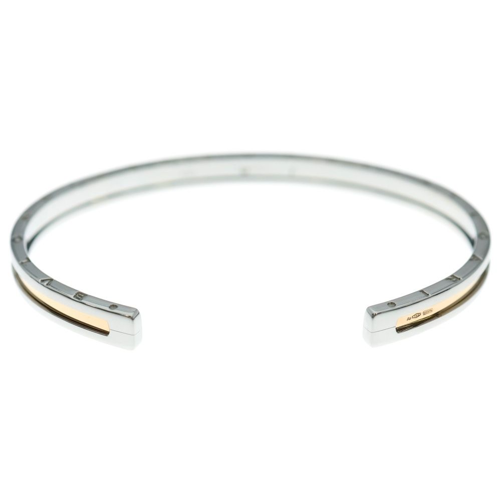 BVLGARI ブルガリ ビーゼロワン ブレスレット バングル シルバー×ゴールド Au750PG STEEL FORTGASGNV_COM_BR