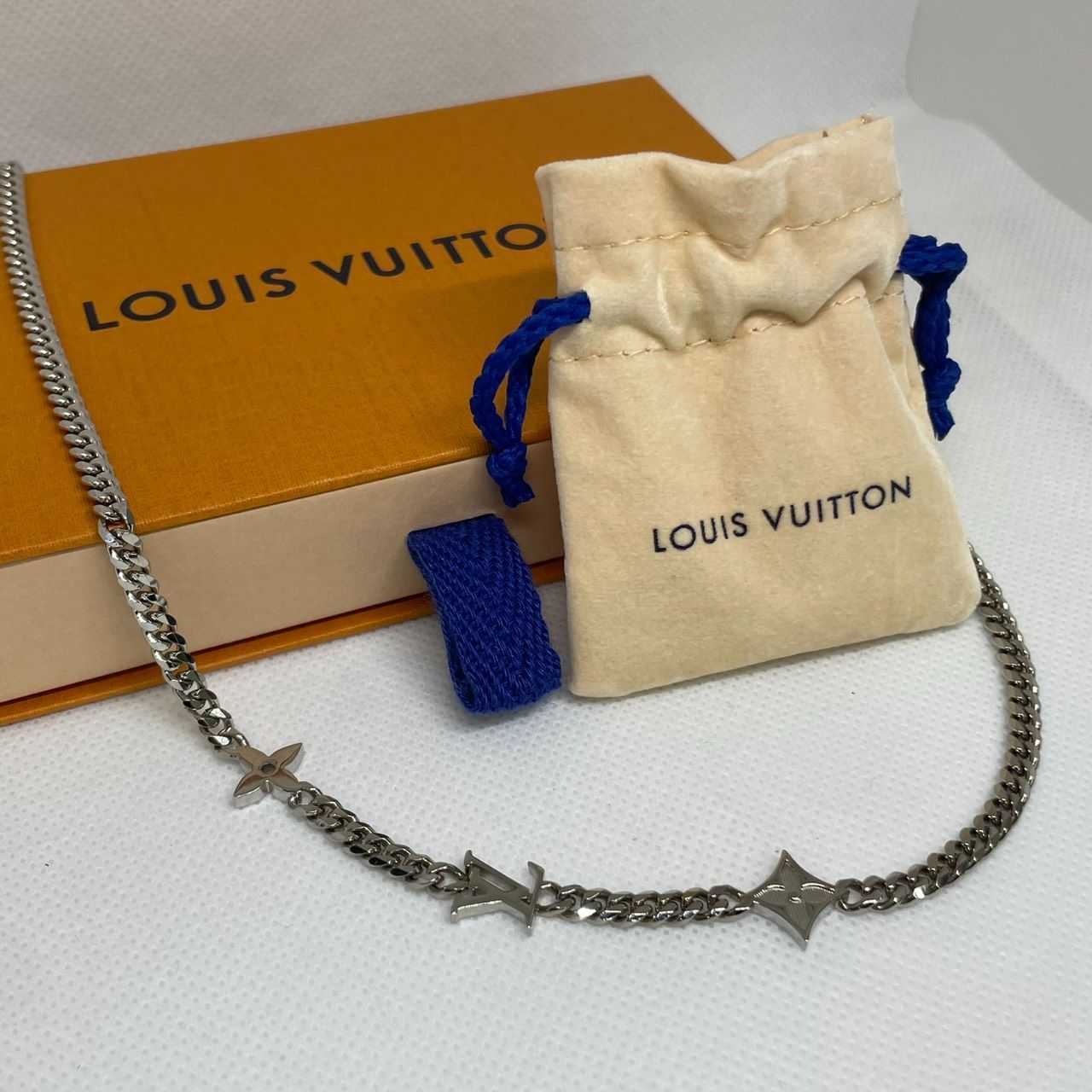 LOUIS VUITTON ルイ ヴィトン モノグラム ロウ M01490 ネックレス