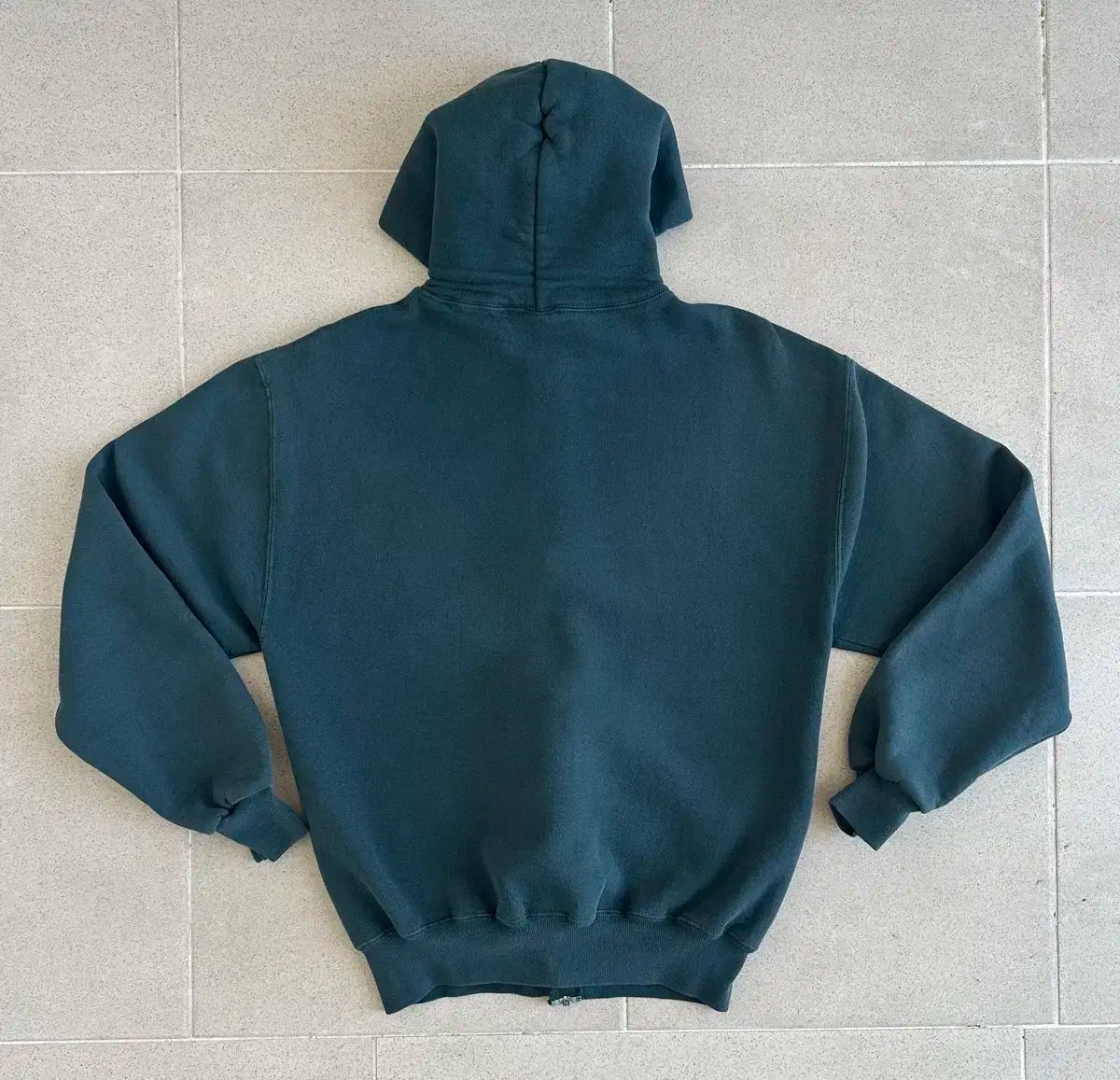 90s ヴィンテージ ラッセル フードジップアップ グリーン M USA