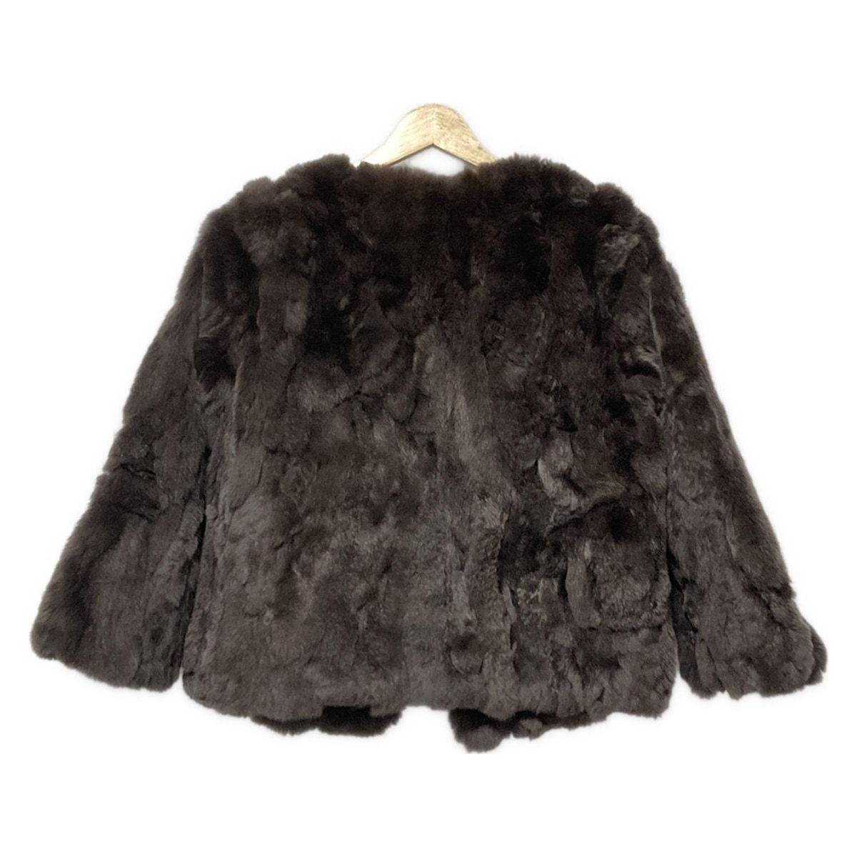 nano universe ナノユニバース コート サイズS レディース - ダークブラウン 毛皮 長袖 冬