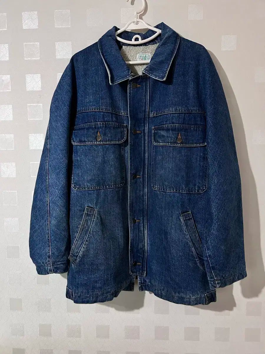 105 BENETTON 裏地 シープスキン デニムコート