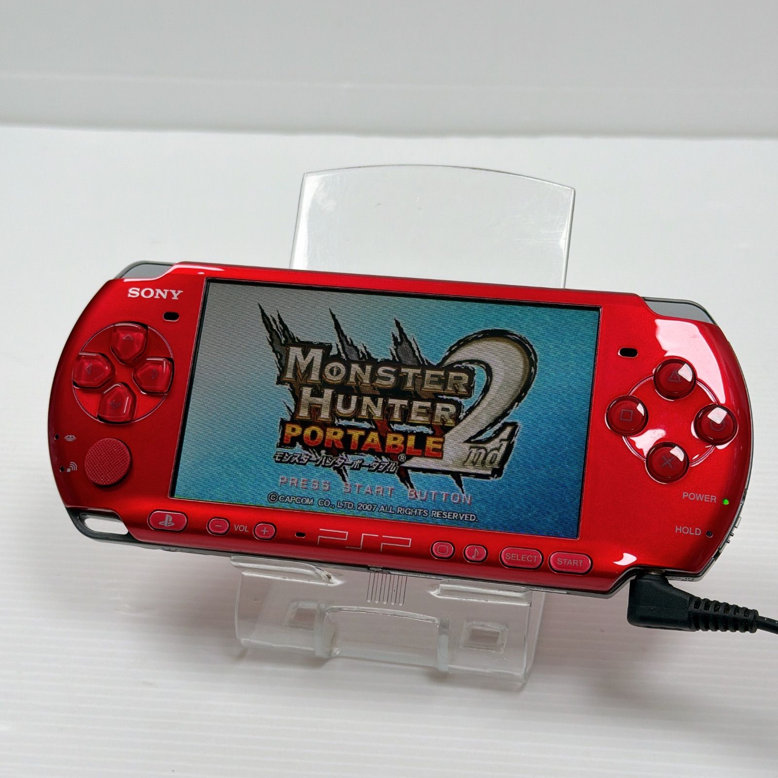 PSP 3000 ラディアントレッド 動作 済み 遊べるセット FW6.60 ソニー プレイステーション ポータブル SONY PlayStation Portable psp3000