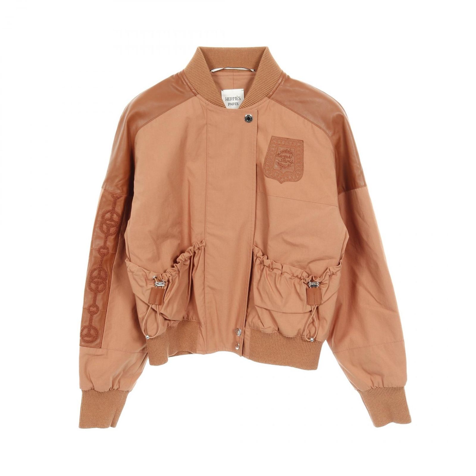 HERMES エルメス セリエボタン ボンバージャケット ブルゾン