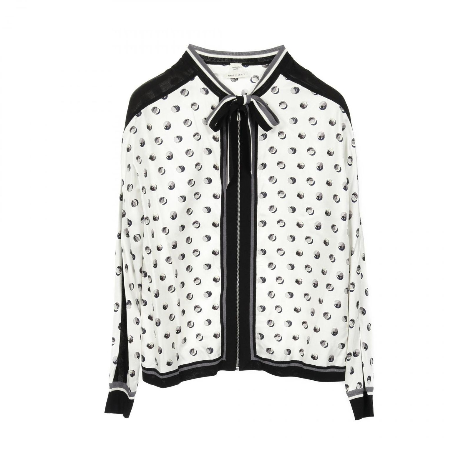 HERMES エルメス ツイルレーヌ JEU DE BILLES ブルゾン