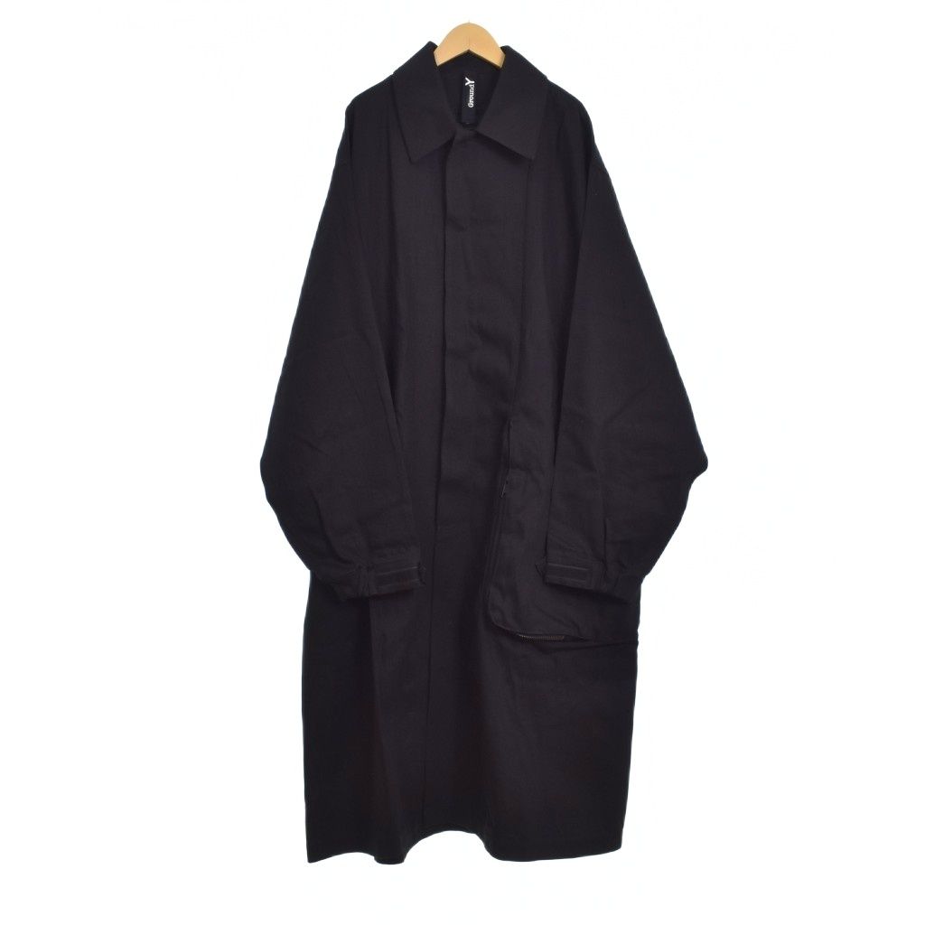 23AW GroundY ステンカラーコート 3 BLACK グラウンドワイ ヨウジヤマモト GroundY 23AW stainless steel collar