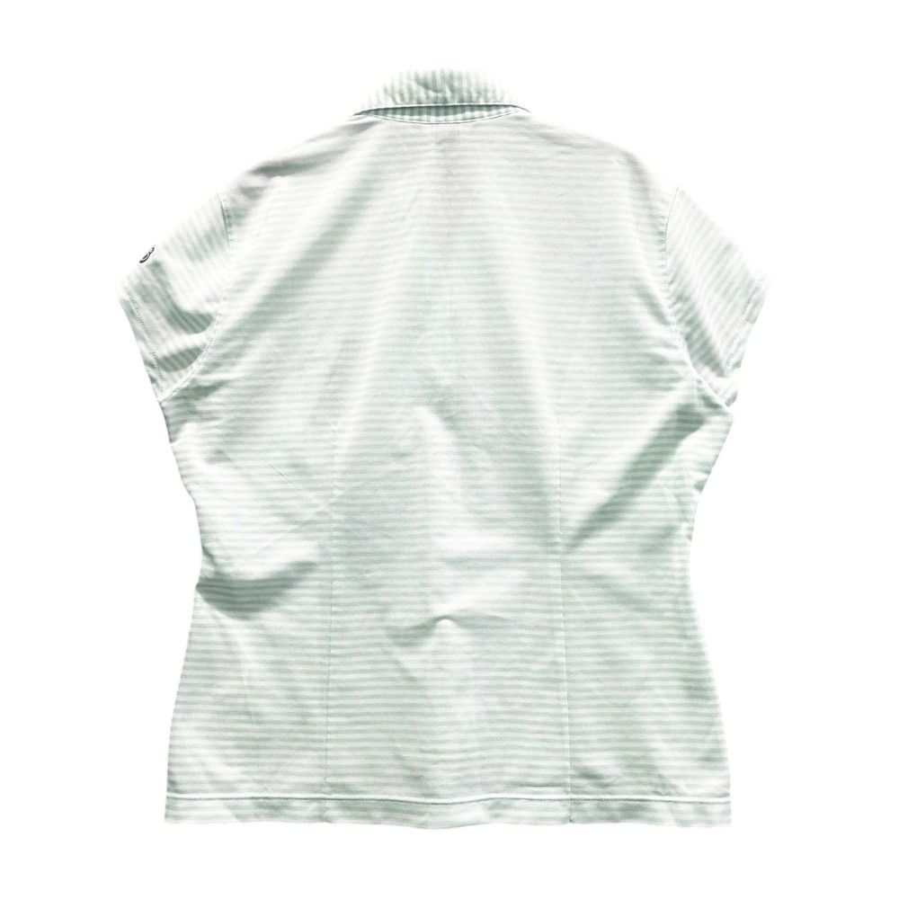 サイズ：40 ZOY ゾーイ 半袖ポロシャツ ボーダー柄 グリーン系