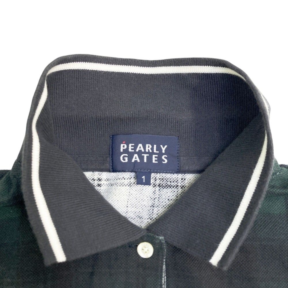 サイズ：1 PEARLY GATES パーリーゲイツ 半袖ポロシャツ チェック柄