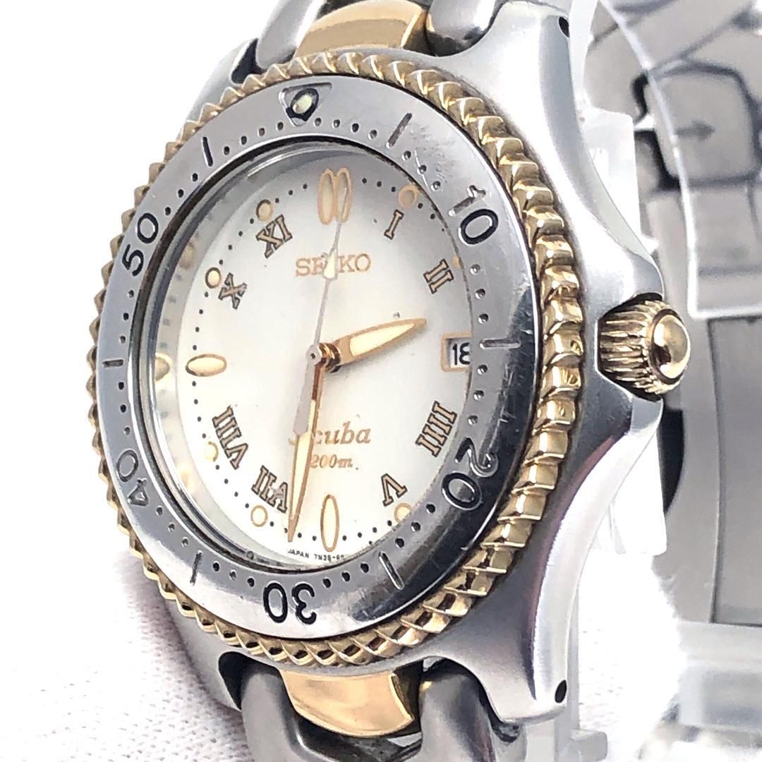 SEIKO セイコー／スキューバ 7N35-6080／クォーツ／ステンレス・GP