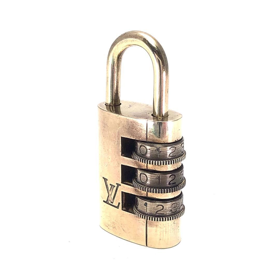 LOUIS VUITTON ルイヴィトン パドロック ダイヤル式 南京錠 カデナ メタル ゴールド LVD-2