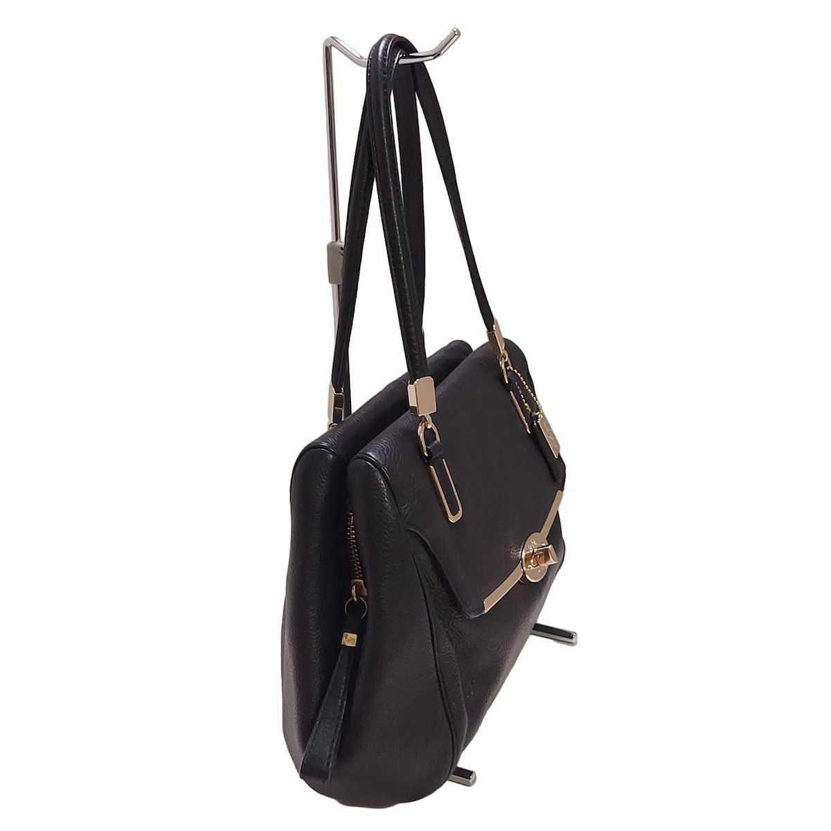 COACH コーチ ハンドバッグ マディソンレザースモールマデリンイーストウエストサッチェル 25169 黒 レザー