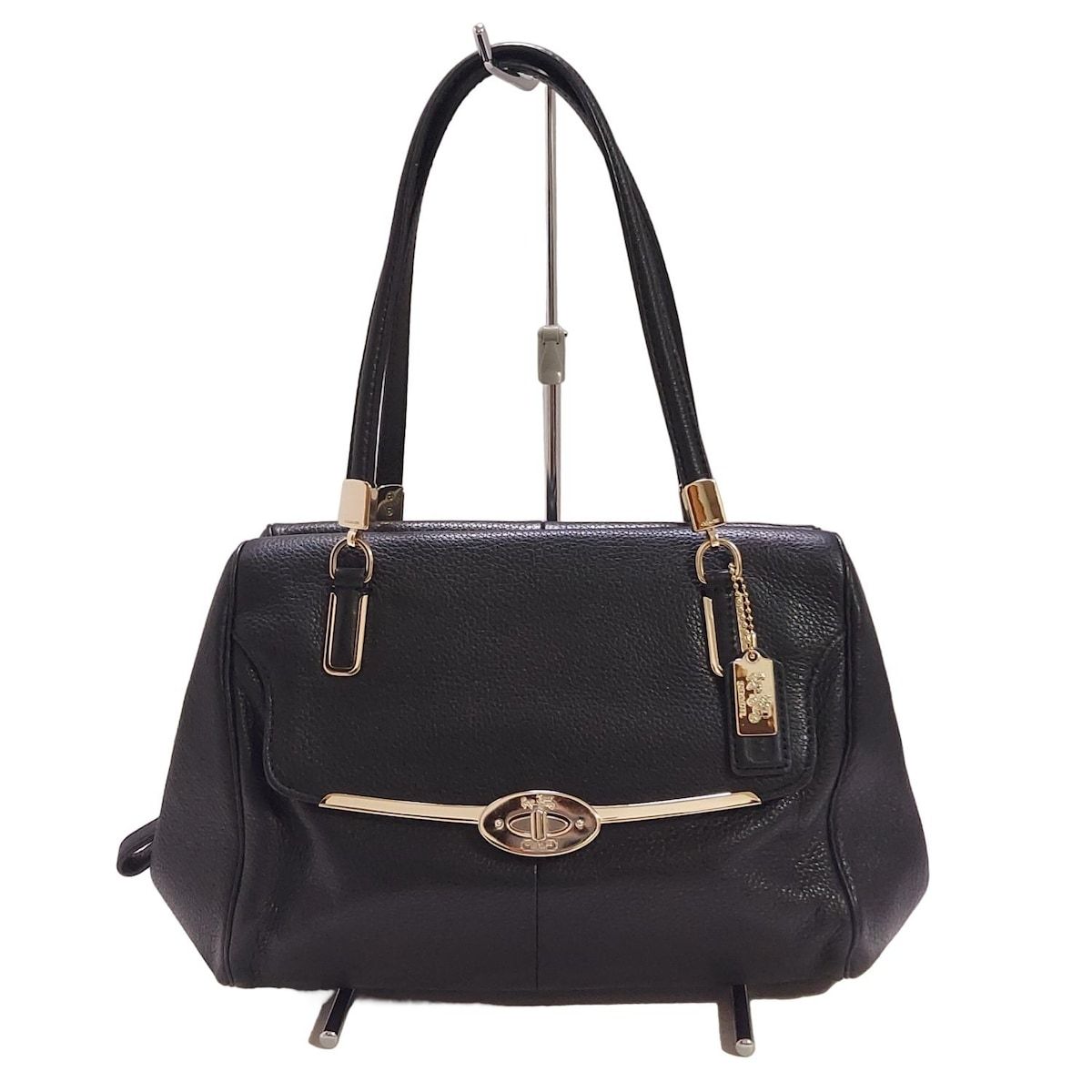 COACH コーチ ハンドバッグ マディソンレザースモールマデリンイーストウエストサッチェル 25169 黒 レザー