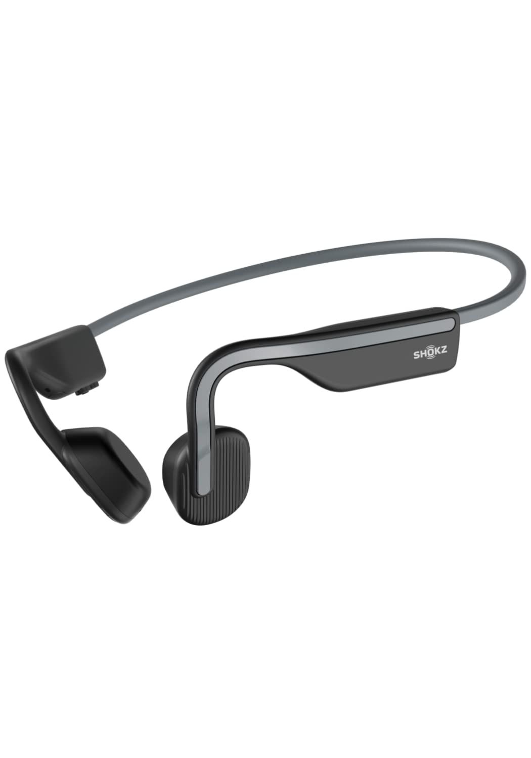 Bluetooth 5.1 SHOKZ OpenMove 骨伝導イヤホン ストア ワイヤレスイヤホン Zoomなどリモート会議 テレワーク 在宅勤務 6時間使用 環境音聞き取り 2年 グレー