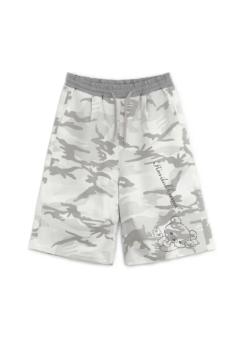 ハグユアースキン コリラックマ バミューダ パンツ グレー