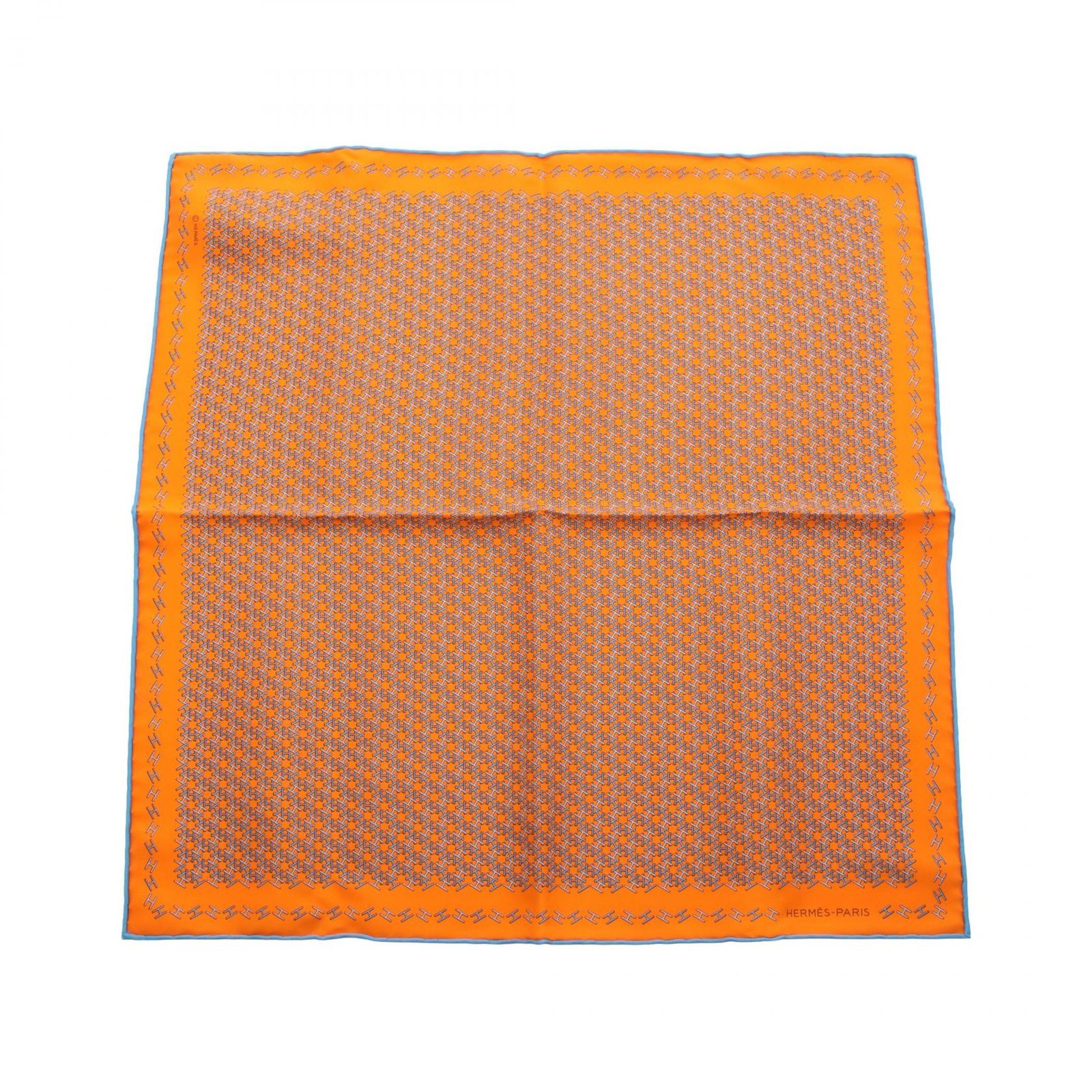 エルメス HERMES スカーフ ポケットチーフ H MAGNETIQUE シルク レディース