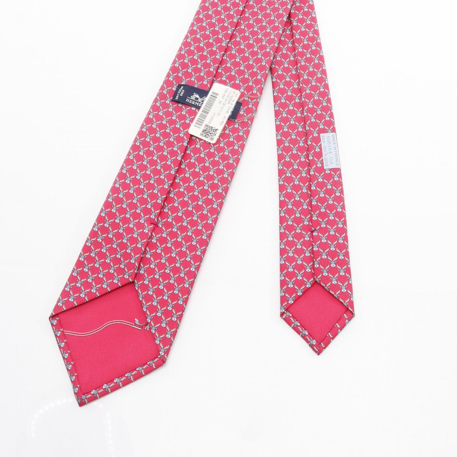 エルメス HERMES ネクタイ レインディア シルク ネクタイ メンズ 未  
