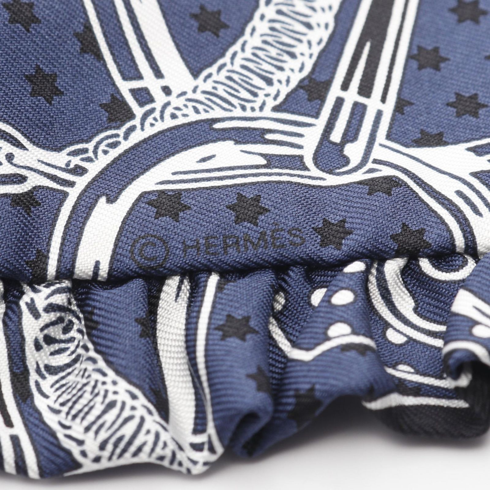 エルメス HERMES スカーフ ツイリー Eperon d Or Bandana シルク ツイリー レディース Used A
