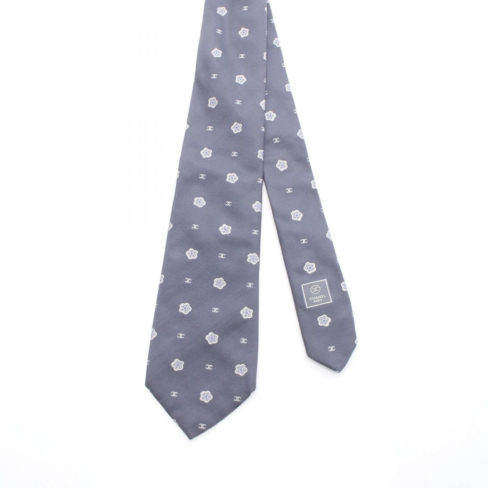シャネル CHANEL ネクタイ ココマーク シルク レディース A