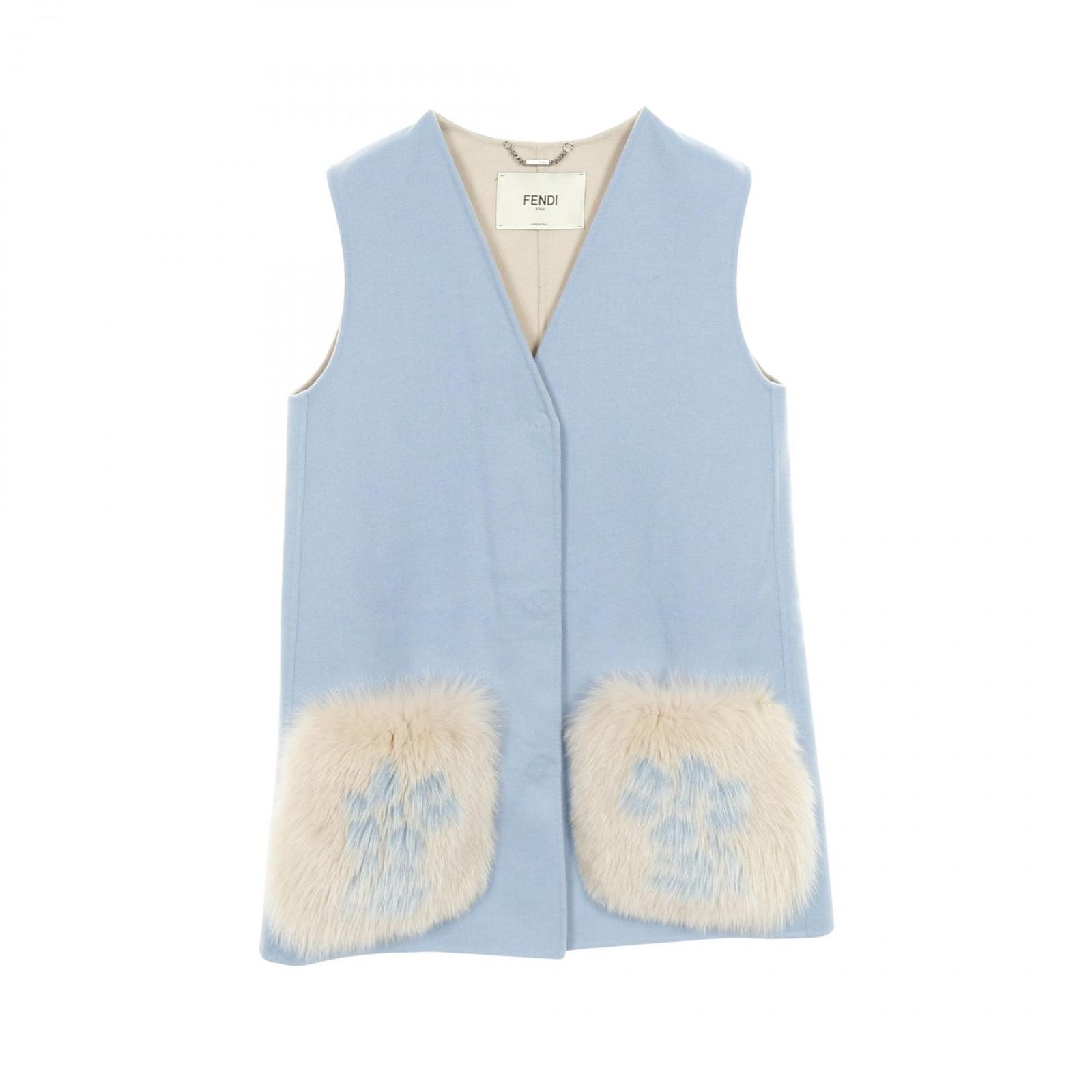 フェンディ FENDI ベスト ウール ベスト レディース Used A