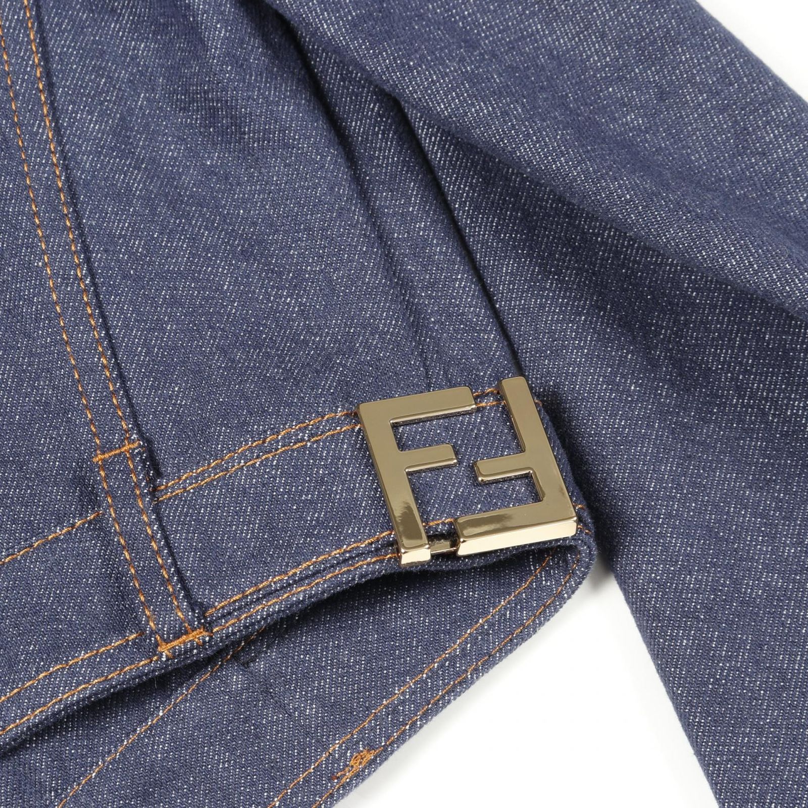 フェンディ FENDI デニムジャケット コットン ジャケット レディース Used A GULLKHAN_COM