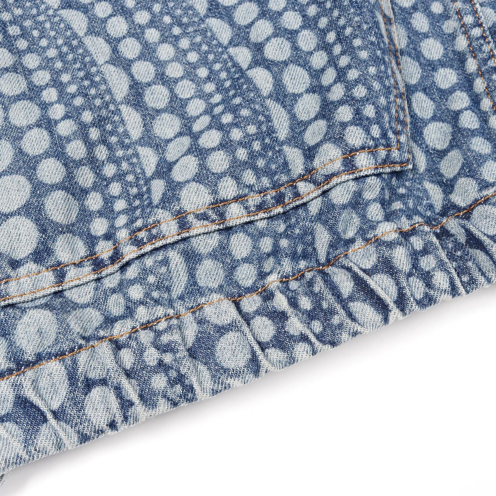 ルイ ヴィトン LOUIS VUITTON デニムジャケット LV × YK オールオーバーパンプキン RM232H YN3 HOA30W デニム デニムジャケット メンズ Used A KANDAIZUMI_COM