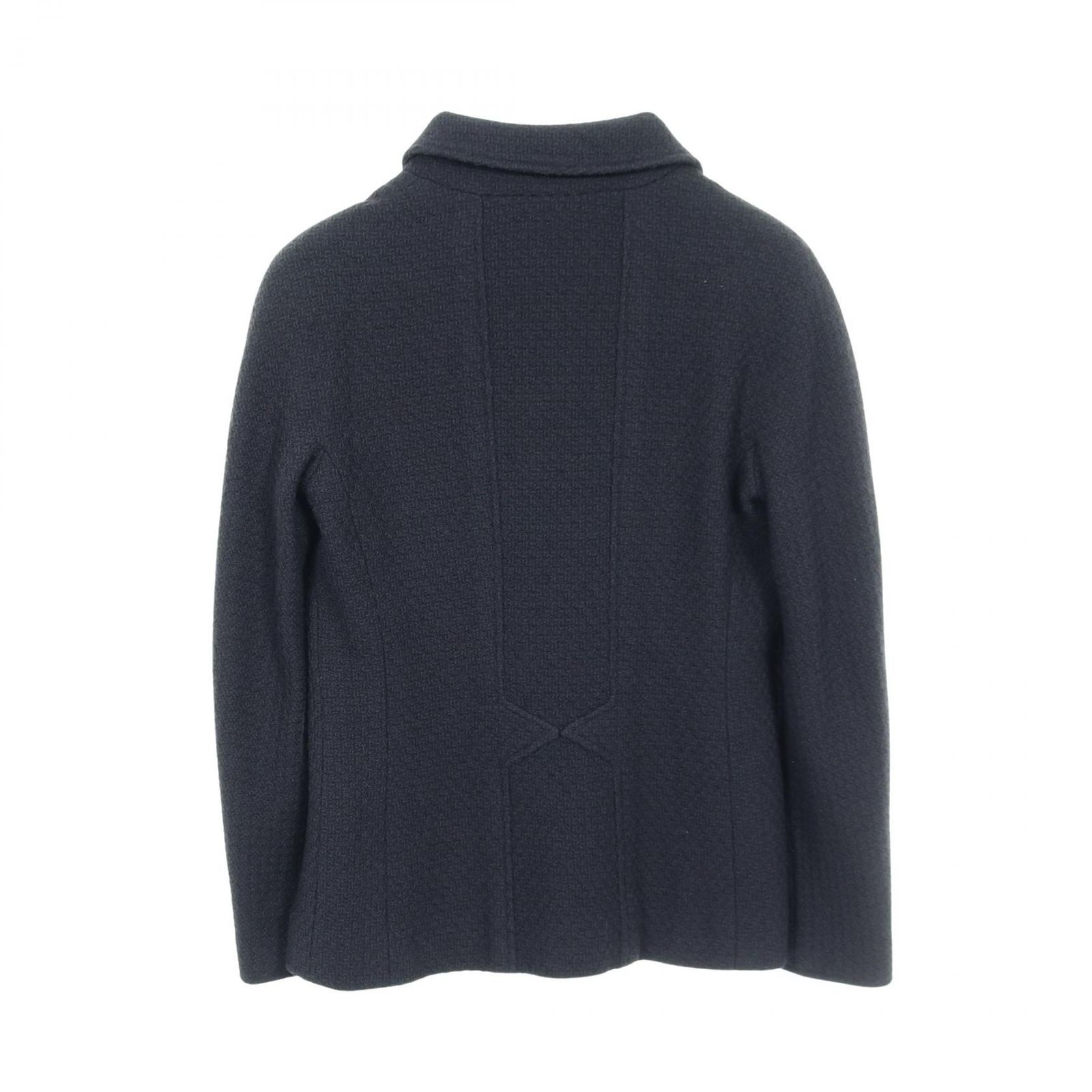 シャネル CHANEL ココマークボタン ツイード P08220V04980 ウール ツイードジャケット レディース Used A