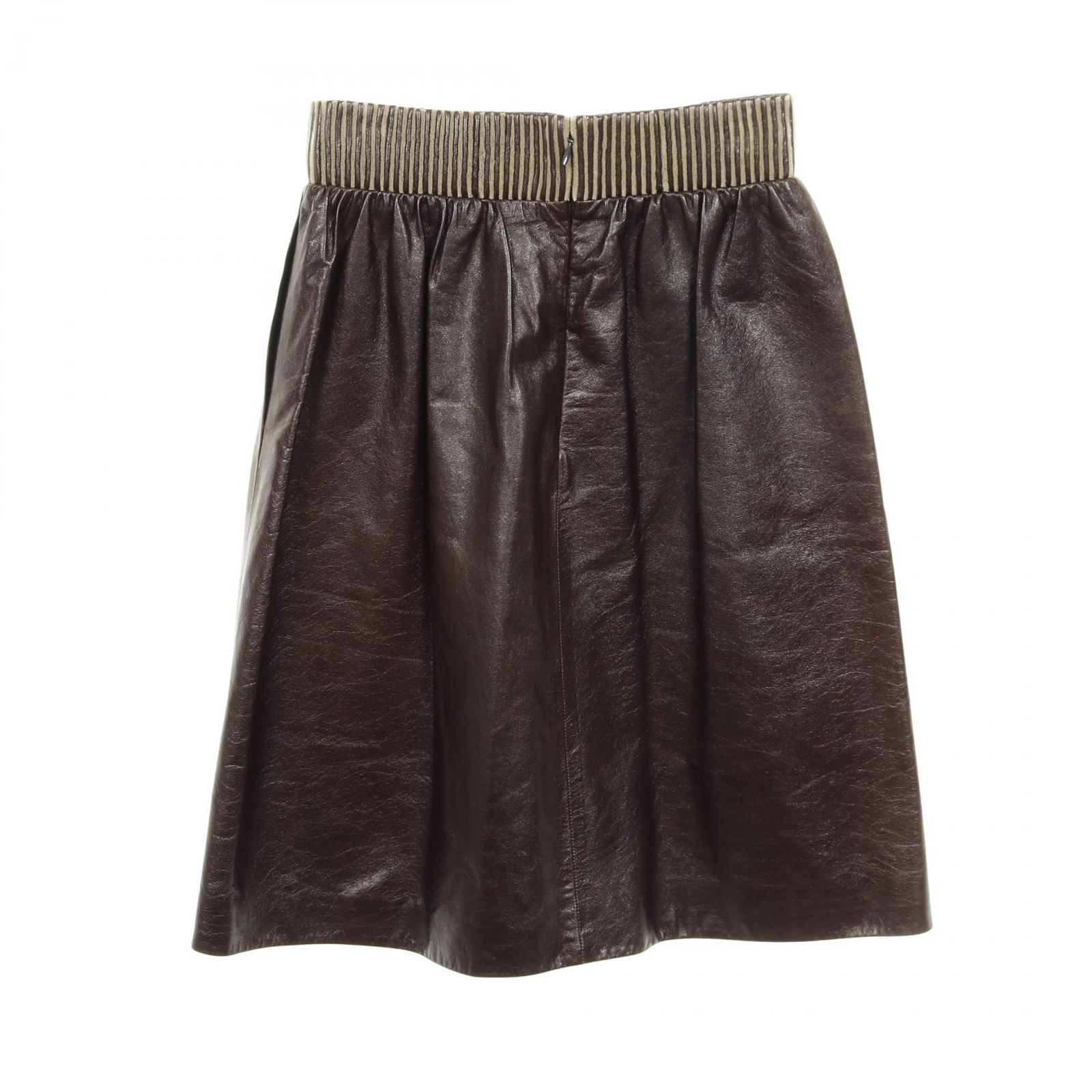 羊革 スカート