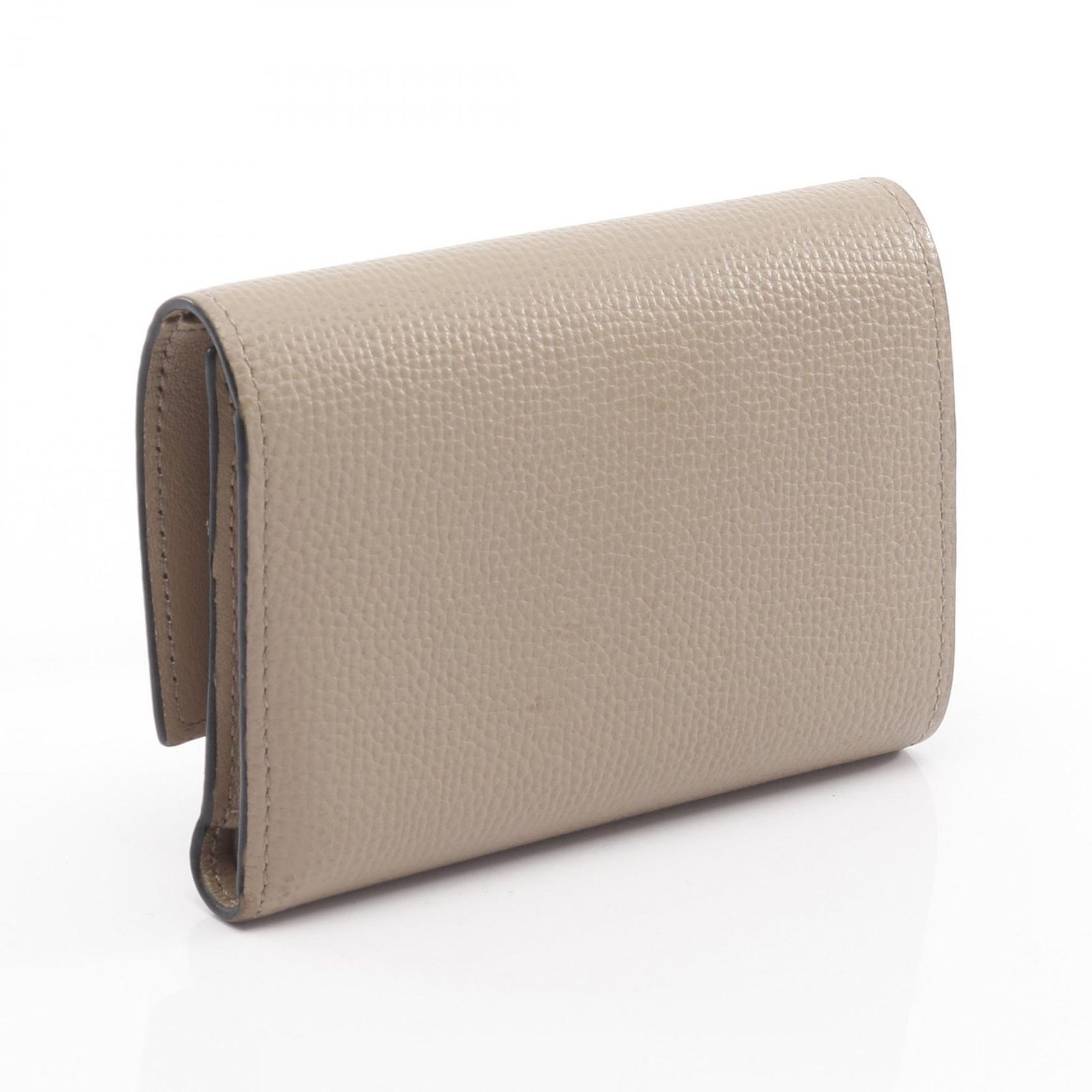 ロエベ LOEWE 三つ折り財布 アナグラム バーティカル ウォレット スモール C821S33X12 サンド レザー アナグラム バーティカル ウォレット スモール レディース