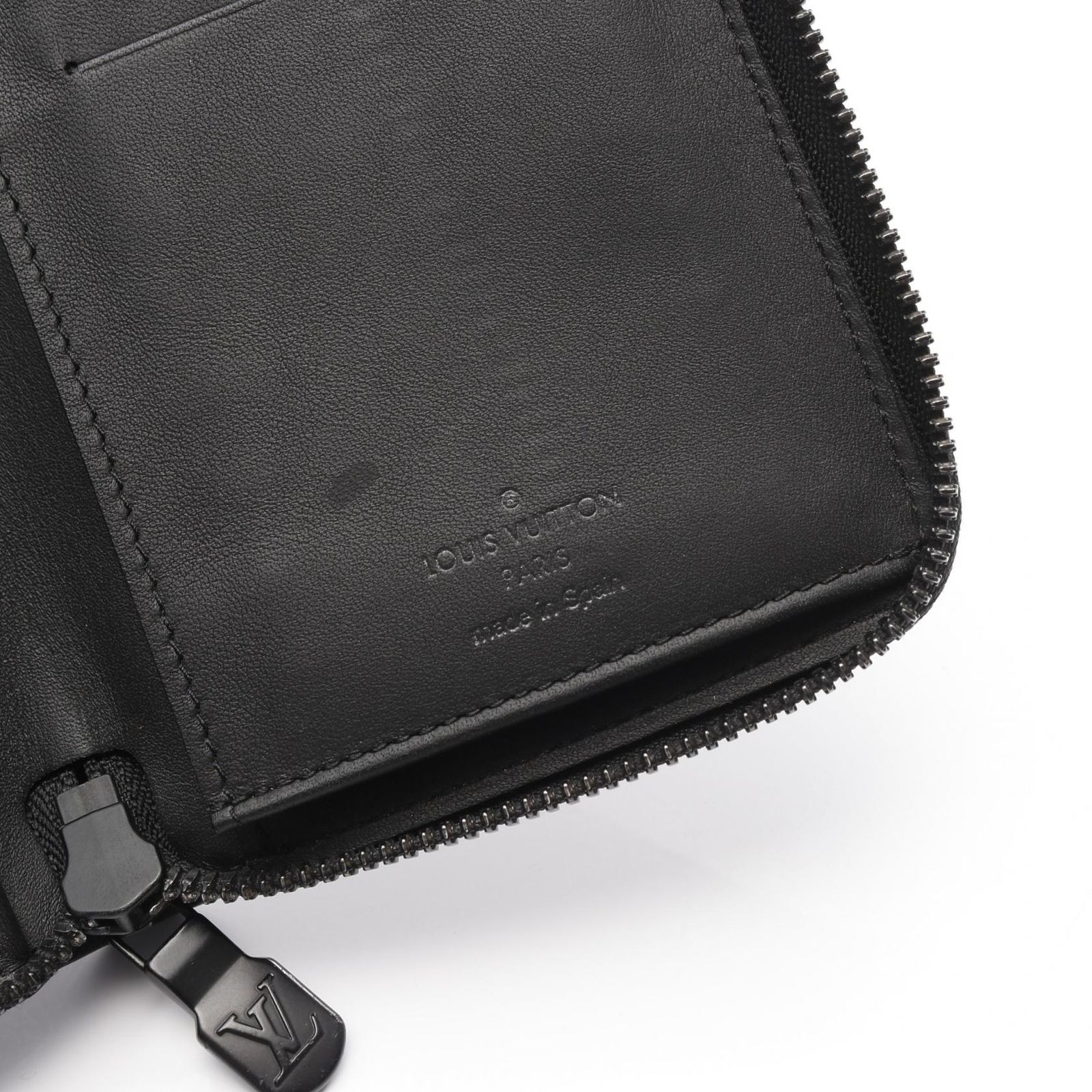  ルイ ヴィトン LOUIS VUITTON ラウンド長財布 ジッピーウォレット ヴェルティカル M 62902 ノワール レザー メンズ B 長財布 小物