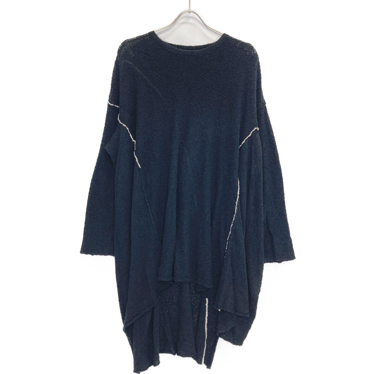 Yohji Yamamoto ヨウジヤマモト 24 SS FS-K 24-092 ブラック 10 G 1 P PLAIN STITCH DRAPE COLOR 2
