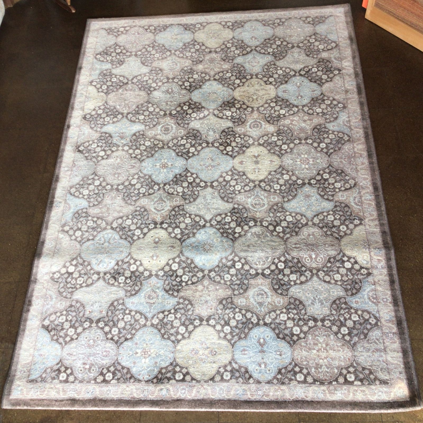 11043 ベルギー製 PREVELL プレーベル ウィルトンカーペット ラグマット 絨毯 160×230cm モダンデザイン ラグジュアリー ペルシャ絨毯風 インテリア