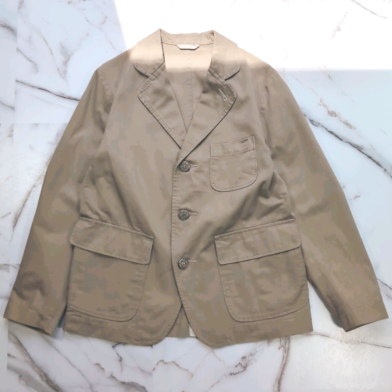 45r おこめチノの908ブレザー M ライトブラウン 定価6.6万 - メルカリ