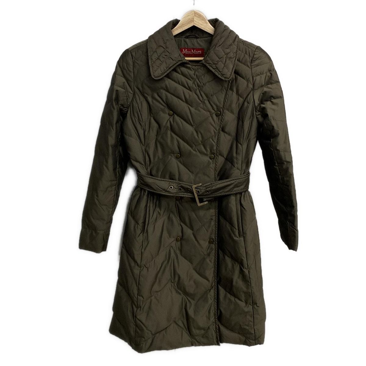 Max Mara STUDIO マックスマーラスタジオ コート サイズJ 38 レディース - カーキ 長袖 キルティング 中綿 冬