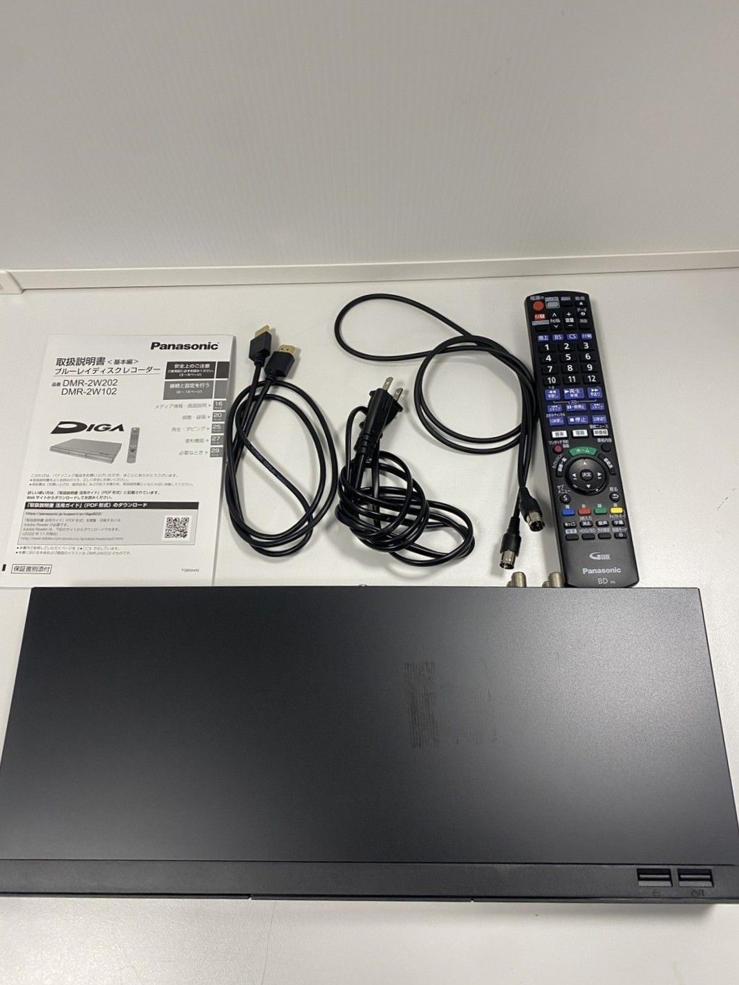 パナソニック ブルーレイレコーダー DMR-2 W 102