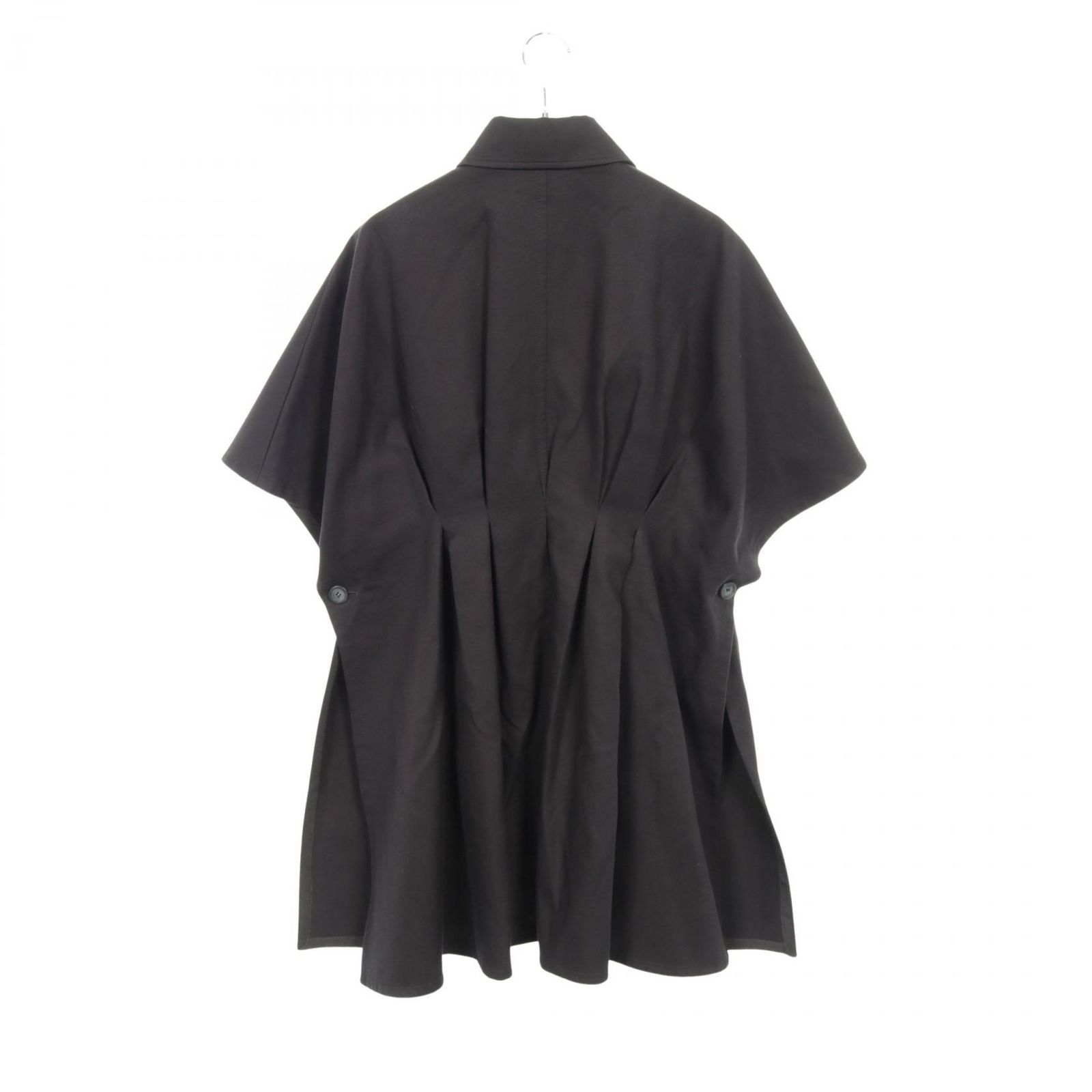 マックスマーラ MAX MARA ケープ ポンチョ ブラック その他 ケープ コート ブラック レディース Used B