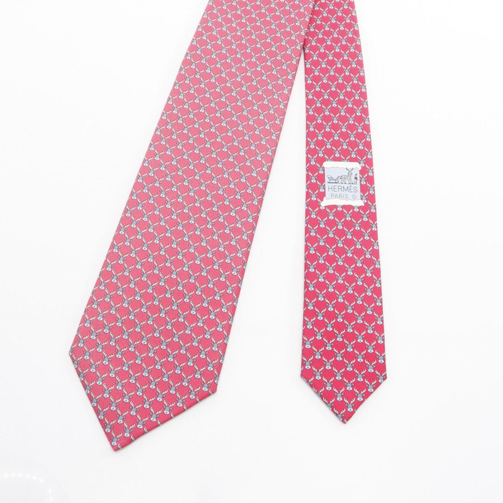 エルメス HERMES ネクタイ レインディア シルク メンズ
