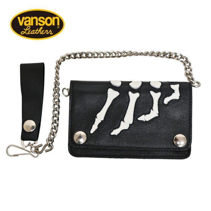 バンソン VANSON アメリカ製 レザー トラッカー ウォレット Vanson Bones 財布 ボーン メンズ バイカー バイク