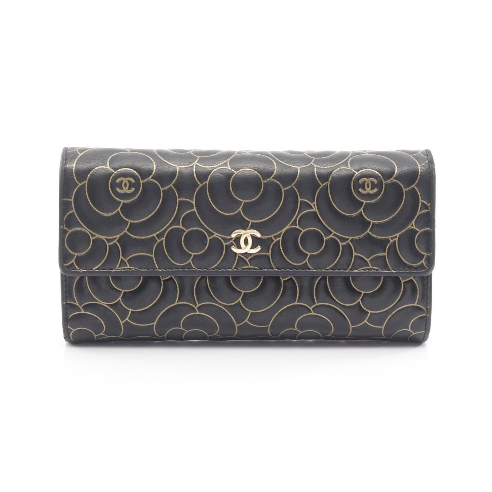 美品 クリスチャンルブタン パネトーネ スタッズ ラウンド長財布 黒