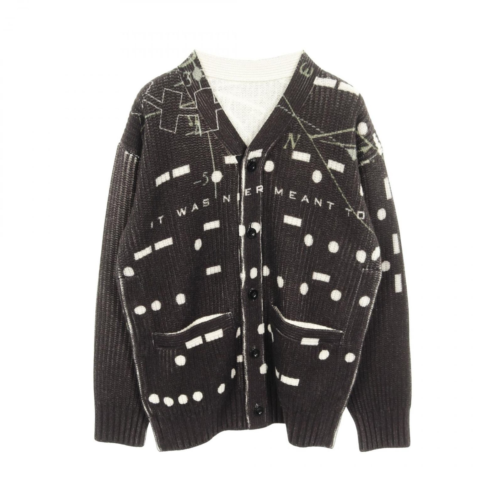 サカイ Sacai カーディガン sacai × INTERSTELLAR ウール カーディガン メンズ Used A