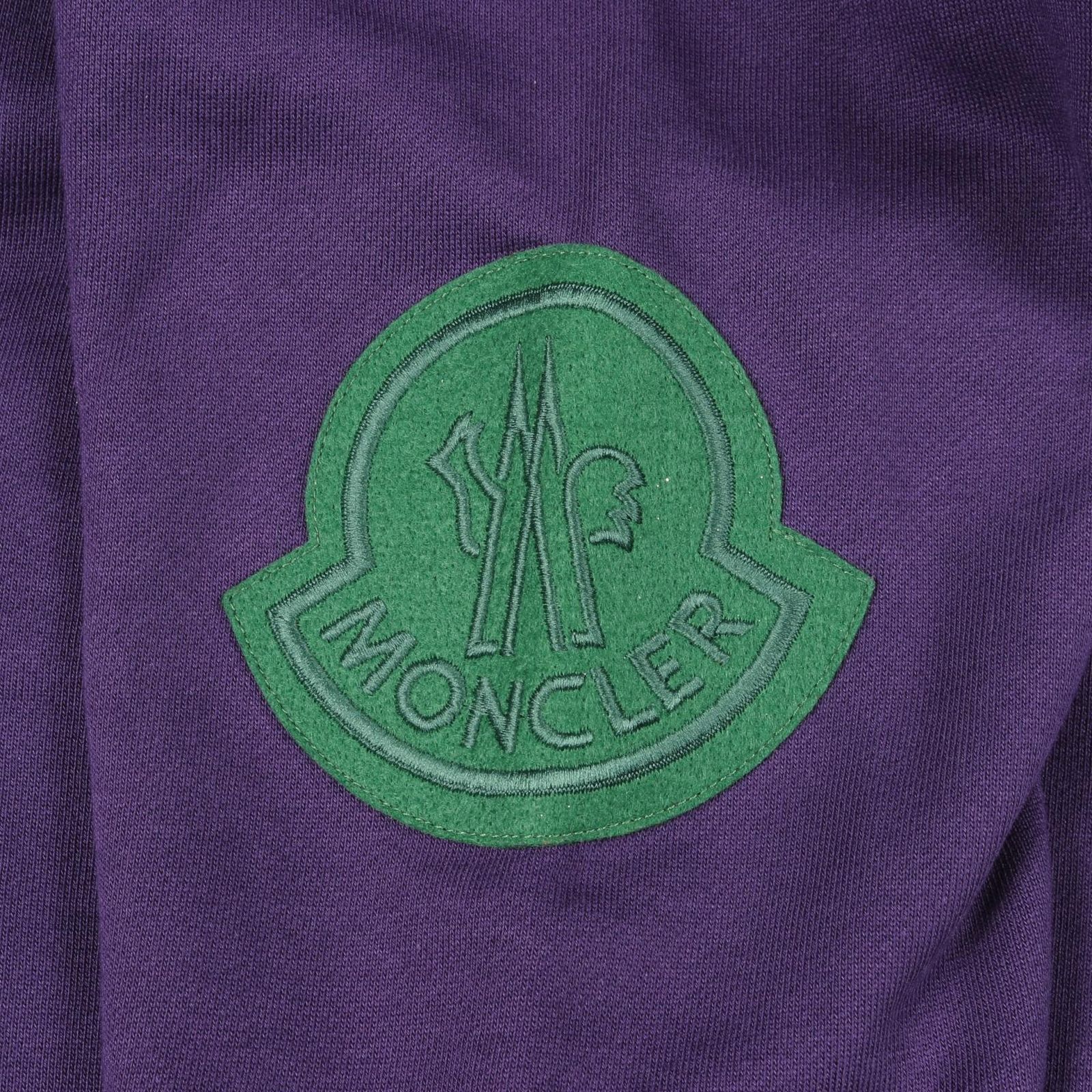 モンクレール MONCLER スウェット コットン ロゴワッペン付き