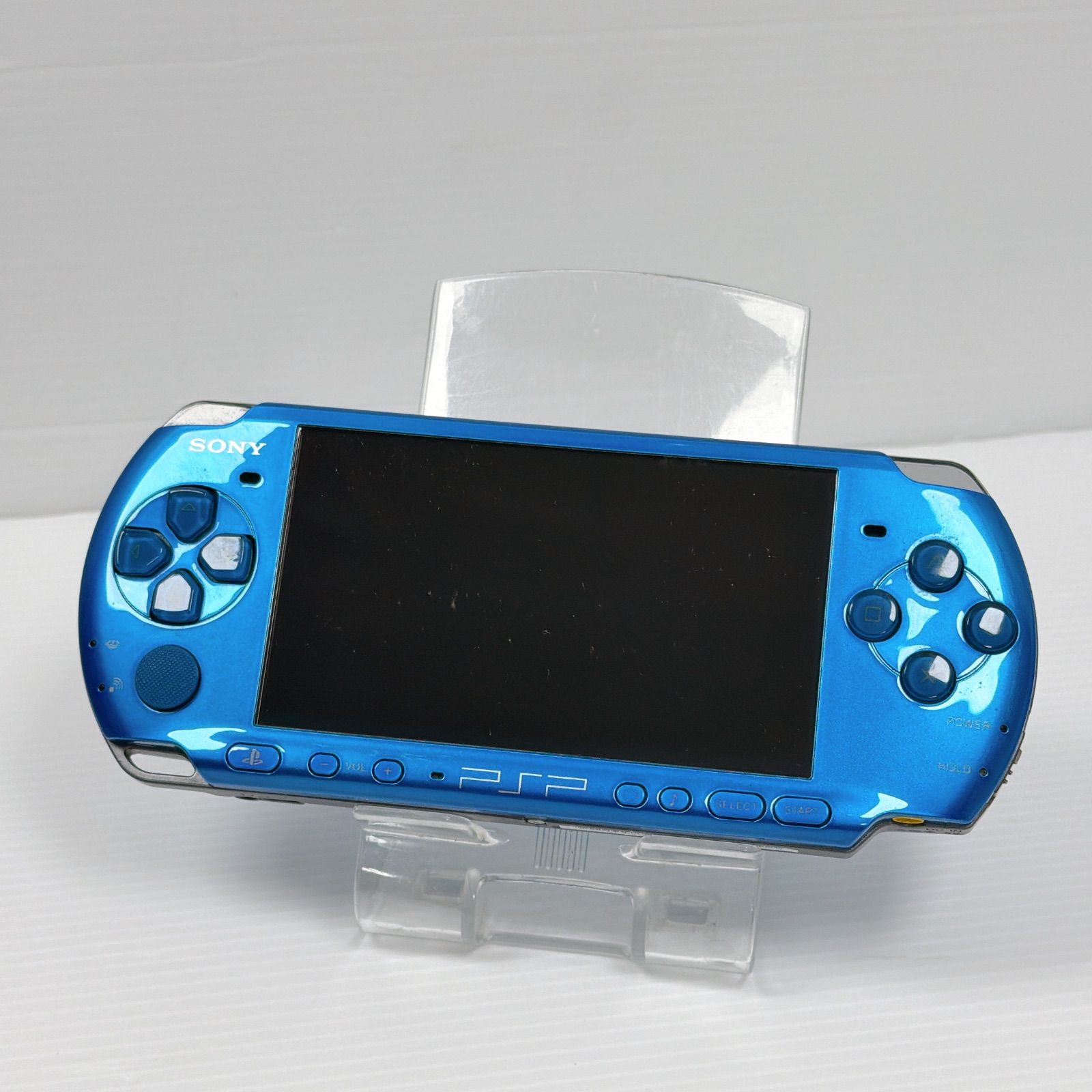 PSP 3000 バイブラントブルー 外装 動作 済み 遊べるセット FW6.60 ソニー プレイステーション ポータブル SONY PlayStation Portable psp3000 UP786_INFO