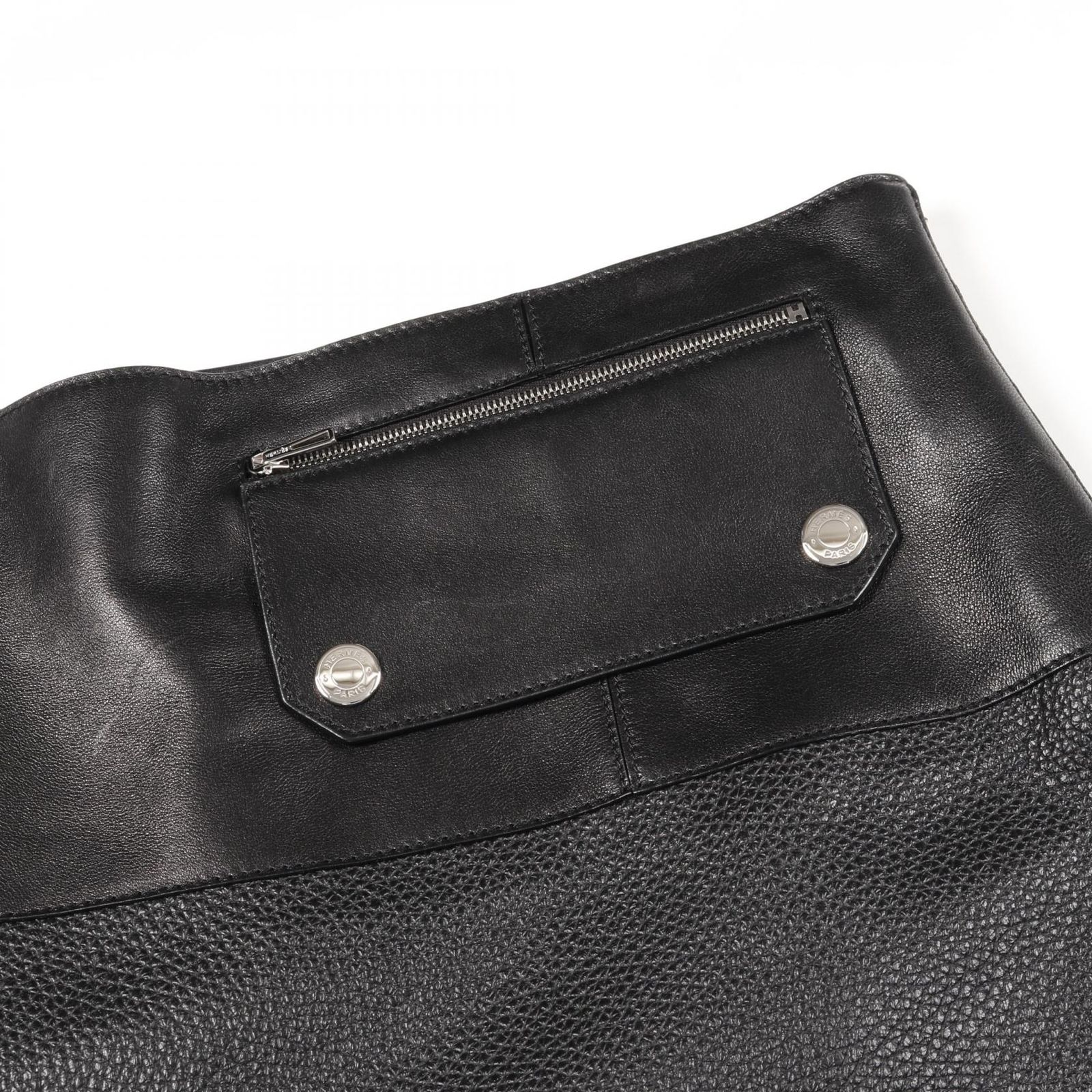 エルメス HERMES スカート セリエボタン レザー スカート レディース Used A GULLKHAN_COM