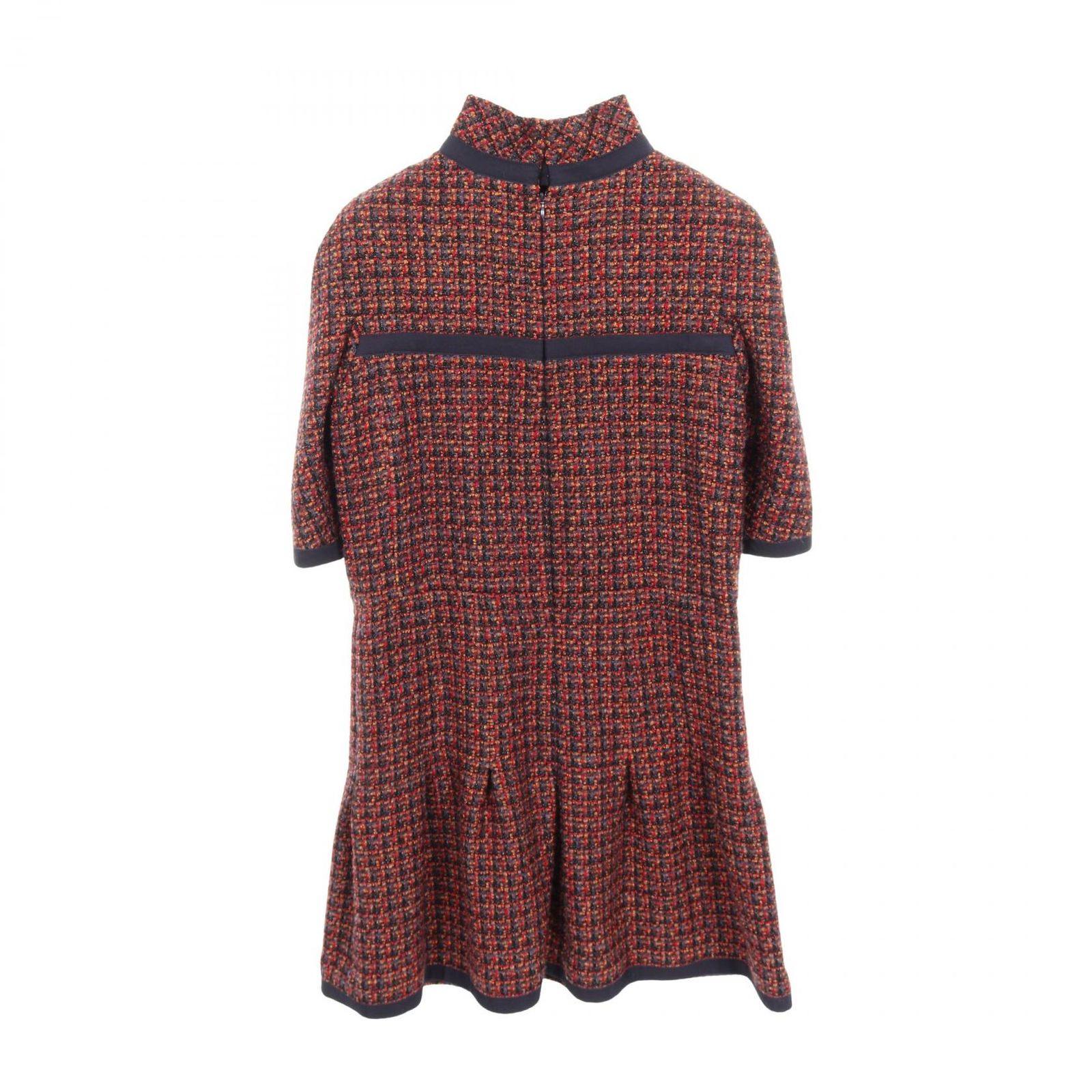 シャネル CHANEL ワンピース ココマークボタン ウール ワンピース レディース Used A