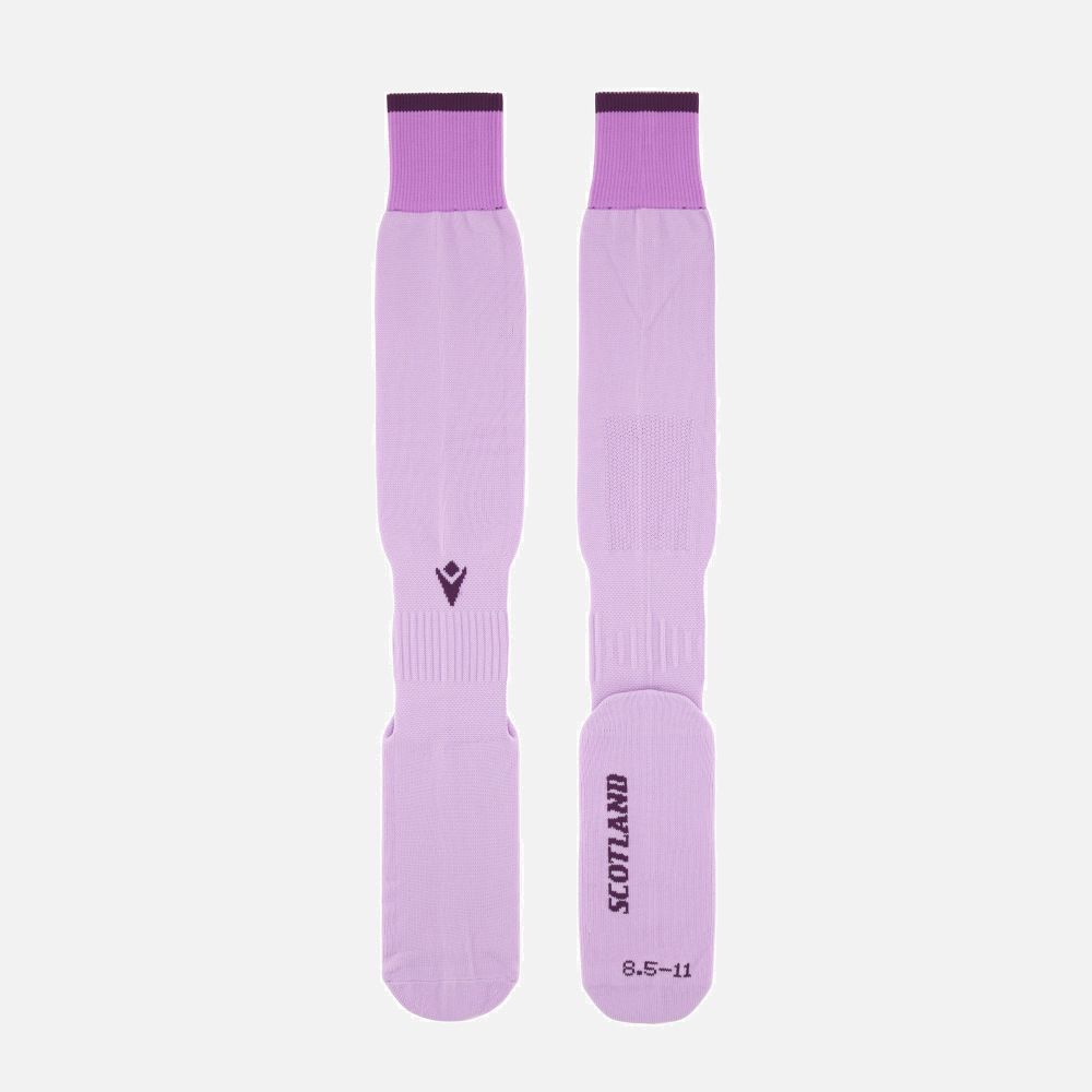 マクロン ラグビー スコットランド代表 2025 2026 アウェイ ソックス 靴下 白 ホワイト 紫 パープル モデル 日本未発売