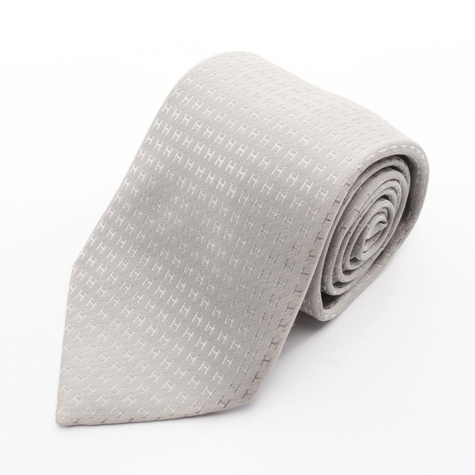 エルメス HERMES ネクタイ H柄 シルク メンズ B