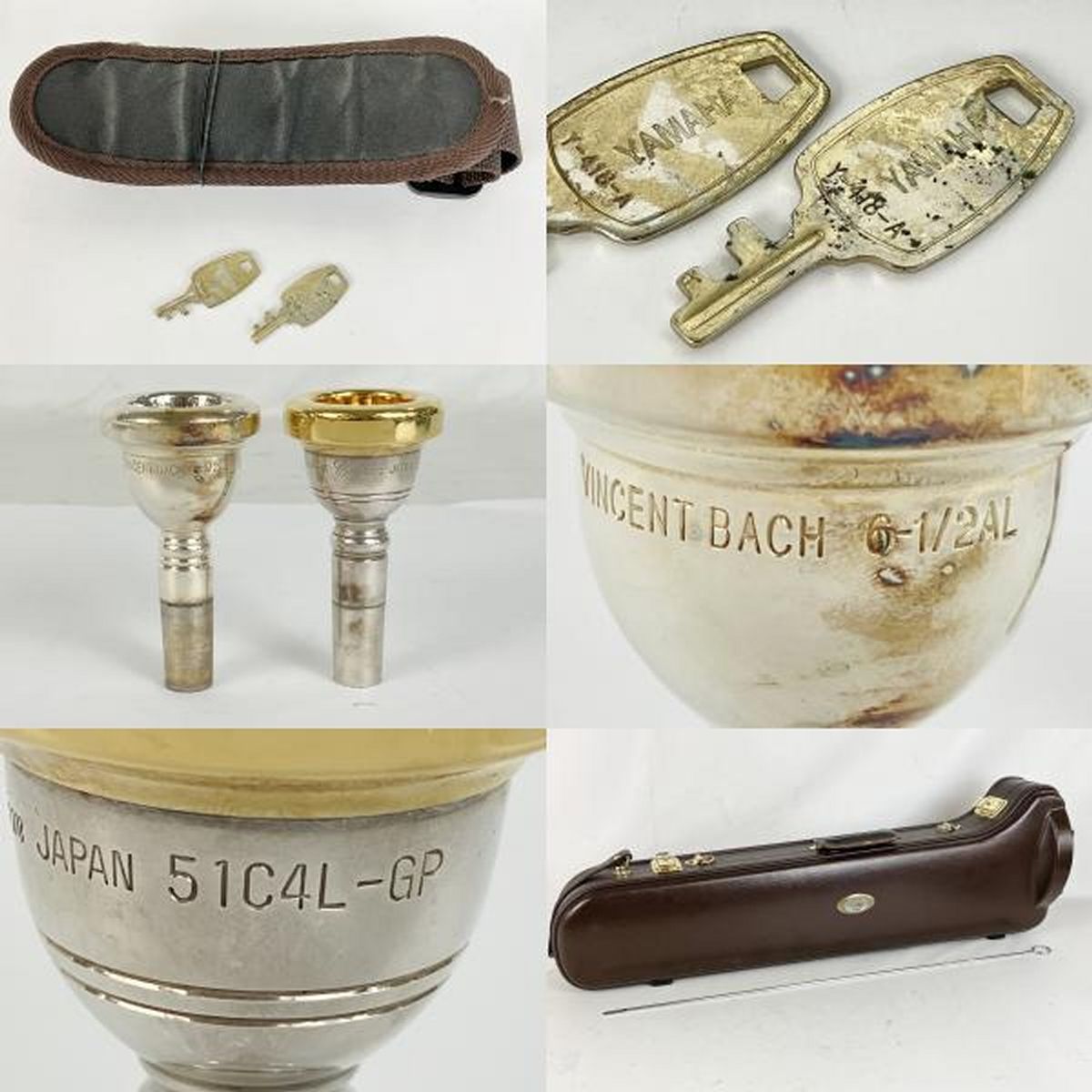 YAMAHA Xeno YSL-882GO ヤマハ ゼノ テナーバス トロンボーン Bach マウスピース セット ケース付 Y10580444