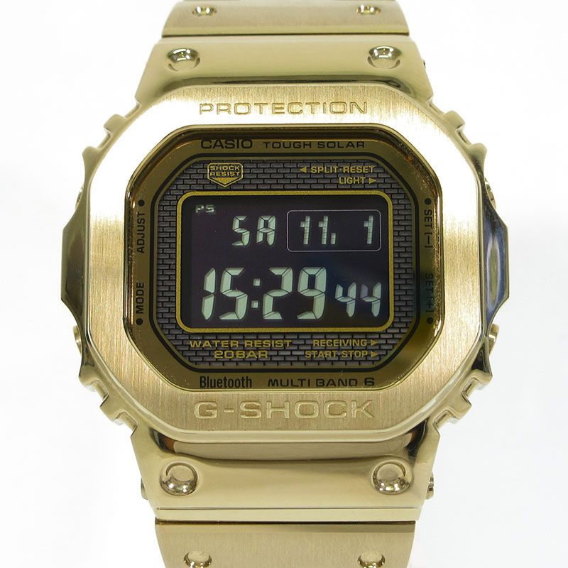 三重本店 CASIO カシオ 腕時計 GMW-B5000GD-9JF G-SHOCK FULL METAL 5000 SERIES デジタル表示 タフソーラー電波時計 ゴールド×ブラック 131